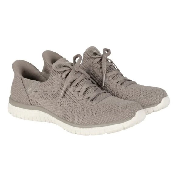 Skechers Women's Virtue Swift Fit Hands Free‎ Shoe-Color:  Taupe - Picture 1 of 7